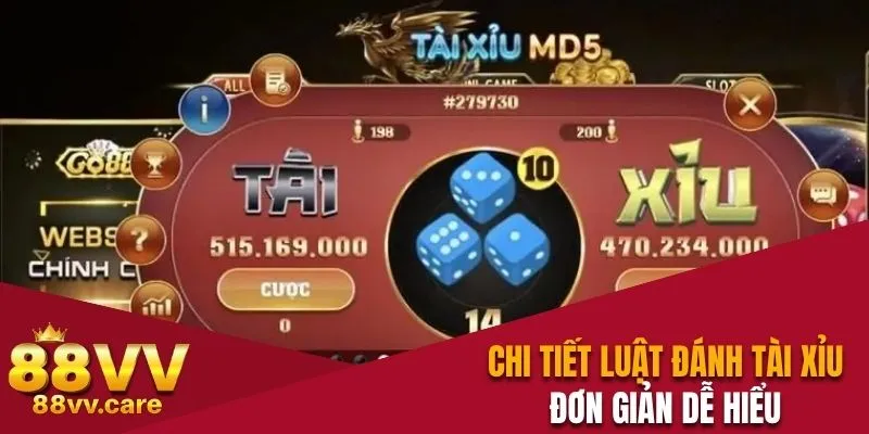 Cách Chơi Tài Xỉu 88VV Đơn Giản Dễ Hiểu Cho Người Mới 3 Chi tiết luật đánh tài xỉu đơn giản dễ hiểu