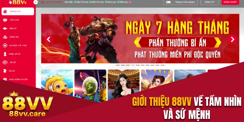 Giới Thiệu 88VV - Điểm Đến Cá Cược Xịn Không Nên Bỏ Lỡ 2 Giới thiệu 88VV về tầm nhìn và sứ mệnh