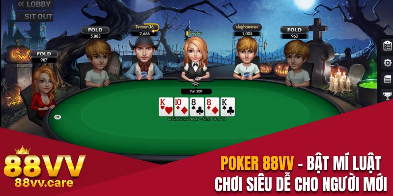 Poker 88VV - Bật Mí Luật Chơi Siêu Dễ Cho Người Mới 1 Poker 88VV